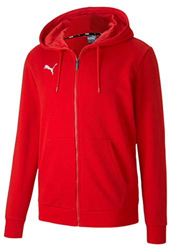Puma Men's teamGOAL 23 Casuals Hooded Jacket Pullover, Red, 3XL