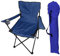 FineHome Anglerstuhl Campingstuhl Faltstuhl Regiestuhl mit Getränkehalter und Tasche in Blau