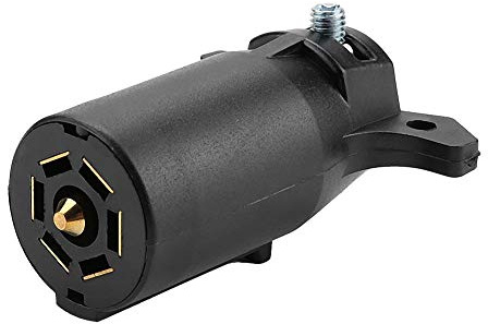 7 pin trailer plug us,Trailer Plug Adapter,Duokon Steckeradapter, 7-poliger runder Anhänger Anhängerkupplungs Abschleppstecker Adapterstecker 12V US Stecker