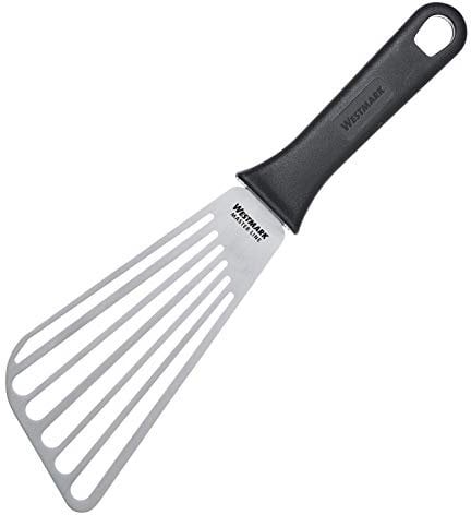 Westmark Profi-Wender/Grill-Spachtel, Gerade, Flexibel, Geschlitzt, Klingenmaß: 8,5 x 16,5 cm, Länge: 29,5 cm, Rostfreier Edelstahl/Kunststoff, Master Line, Schwarz/Silber, 13352270