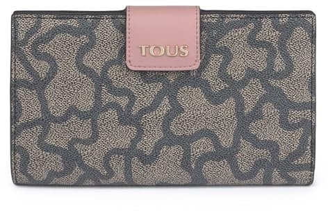 TOUS Damen Black Brieftasche M. Flat K ICON Multi-schwarz, Mehrfarbig