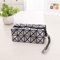 VogueingTool Geometrisches Federmäppchen, interessantes geometrisches Make-Up-Clutch, PVC, Geometrie-Federmäppchen, Stiftehalter, Organizer, Schreibwaren-Tasche, Silber