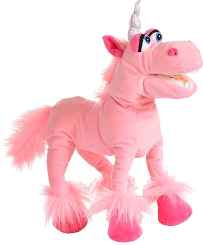Living Puppets Peluche Licorne en Tissu de 41 cm, W839, Rose