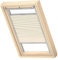 VELUX Original Wabenplissee, S08, Elfenbein, mit Grauer Führungsschiene