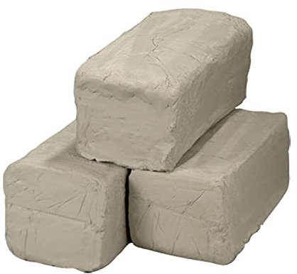 NEU 10kg Schulton Westerwald/Tonmasse schamottiert 0-0,5mm, weiß