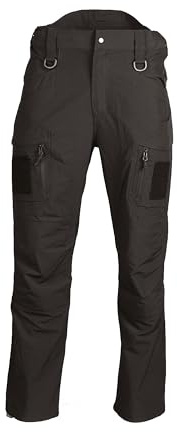 Mil-Tec Assault Softshellhose Herren • Taktische Einsatz- & Wanderhose mit Fleecefutter und 8 Taschen • Wasserabweisende & atmungsaktive Outdoorhose • Moderne Cargohose in vers. Farben und Größen