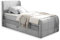 Stella Trading KUBA 2 Boxspringbett 100x200 mit Bettkasten, Silber - Bequemes Bett mit 7-Zonen-Federkern Matratze & Komfortschaum Topper - 103 x 113 x 220 cm (B/H/T)