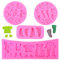 Fondant Molds Stampo In Silicone 4 Pezzi Stampi Per Fondente In Silicone 3D Silicone Fondant Molds Stampi Di Baby Shower DIY Stampo Silicone Piedi Del Bambino Per Diy Sapone Decorazione Da Forno