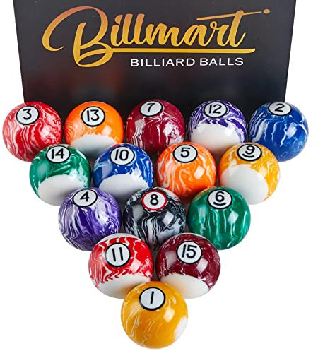 Billmart Billardkugeln 16 Billardtischbälle Set