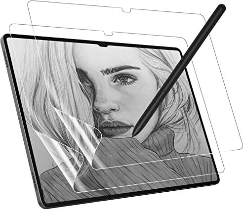MoKo 2 Stück Matte Displayschutzfolie für Samsung Galaxy Tab S10 Ultra 14,6 2024, Papierähnliche Blendfreie PET-Folie für Samsung Galaxy Tab S9 Ultra / S8 Ultra 14,6, Zeichnen&Notieren mit S-Pen
