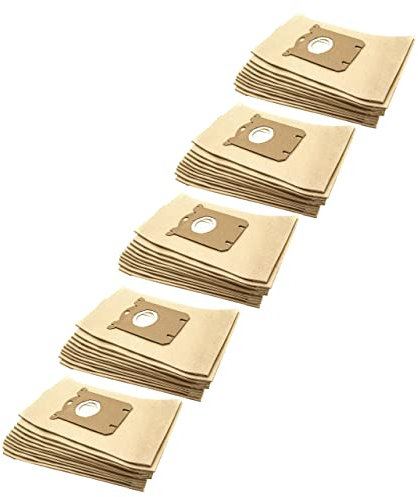 vhbw 50x Staubsaugerbeutel kompatibel mit AEG/Electrolux AJM 68FD 1 Jet Maxx, AJM 68FD 2 Jet Maxx, AJM 68FD 3 Jet Maxx - Braun