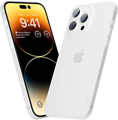 memumi 【Improved Version】 Case for iPhone 14 Pro, Ultra Slim 0.3mm Case for iPhone 14 Pro, Matte Finish Extra Thin Case, Anti-Scratch and Fingerprint Resistant Case (6.1 '' 2022)