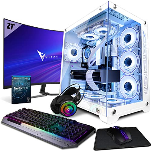 Vibox X-202 SG High End Gaming PC Set Komplett • Monitor 27 Zoll 165Hz • Intel Core i9 14900KF 6,0 GHz • Nvidia RTX 4090 24 GB • 32 GB RAM • 2 TB NVMe M.2 SSD • 1000W PSU • Windows 11 • WiFi