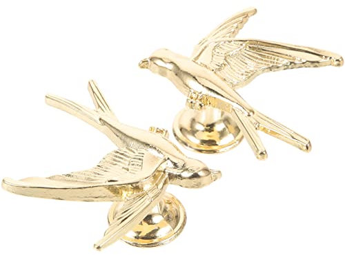 OSALADI Schubladengriff 2 Stücke Schrankknöpfe Vogel Türgriff Tier Vogel Schublade Zieht Griff Für Schrank Kleiderschrank Schublade Schrank Home Golden Schrankgriff