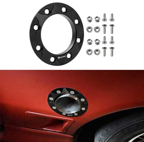 Bevinsee 3 inch Escape Pipe Fender Exit Bezel Trim Ring Bumper Flange 3.1 Fabrication Side Escape Turbo Dump Trim Ring Bumper Flange, Billet Aluminum