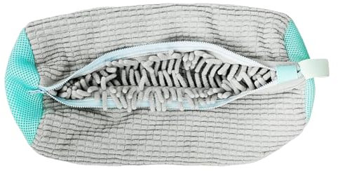 Schuhwaschbeutel Waschmaschine, Schuhbeutel Wiederverwendbarer mit 360° Reinigungsflusen und Reißverschluss, Waschbeutel Schuhe Wäschesack Schuhbeutel Für Waschmaschine Und Trockner