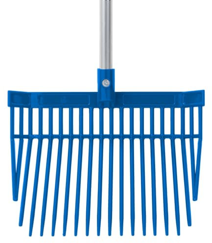 Red Gorilla Replacement Bedding Fork Head Only in Blue for PC Bedding Fork Spare Part Durable Polycarbonate 20 Strong Tines for Stable Horses Manure and Bedding Lightweight