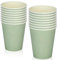 MORAINJAY 16 Pièces Vert Sauge Gobelets en Papier pour Fête Anniversaire,Vert Sauge Papier Tasse pour Décoration Anniversaire Homme Femme