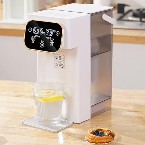 CHANGLKJ Instant Hot Water Dispenser–Water Boiler, 3L Instant Water Filter Dispenser, 2000W Power 3s Instant Heat and Temp 25-99℃ Adjustable, Water Volume Out Settings, for Office, Convenience Store