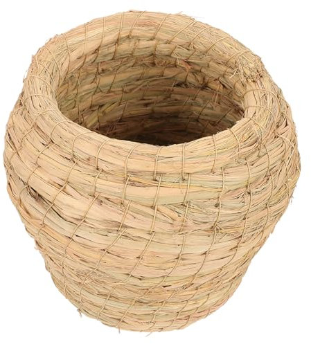 Happyyami 1satz Vogelnest Aus Natürlichem Großes Handgefertigtes Vogelhaus Für Wellensittiche Nymphensittiche Und Andere Vögel Für Garten Haustierbedarf