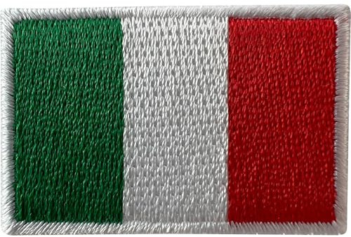 Mini parche de la bandera de Italia para coser o planchar o coser en camisa pequeña insignia italiana bordada