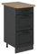 Vicco Mueble bajo de Cocina R-Line, Antracita casa de Campo, 40 cm con cajones, ET Roble