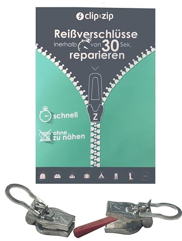 Reparatur Schieber Metall Zipper (Silber, 8)