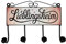 Lieblingsheim Kleiderhaken Leiste mit 4 Haken mit kleinen Herzen Romantische Garderobenleiste - ideal für Vintage- oder Shabby-Chic-Fans