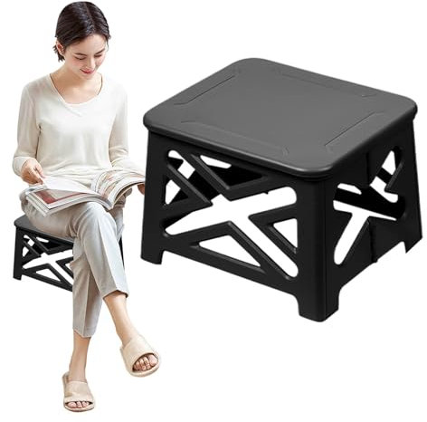 Toilette, Klapptoilette, Mobile Outdoor Toilette mit Deckel, 100 kg Gewichtskapazität | Reisescheibe, Campinghocker, Camping für Auto, Zelt, Fahrer von ca