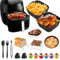 Accessoires de friteuse à air chaud pour Philips Essential 3000/5000 séries 4,1 L, 17 pièces Ensemble de moules en silicone pour friteuse à air Philips HD9255 HD9252 HD9200