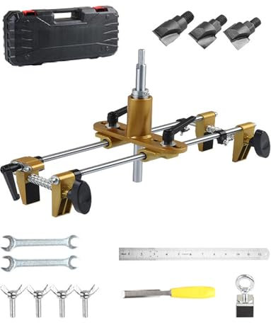 Générique Ensemble de Fentes for Portes en Bois, ouvre-Trou de Serrure for Le Travail du Bois, Dispositif d'ouverture de Trou de Serrure à dégagement Rapide(3 Blades)