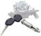 Serrure Hayon Coffre Pour VW Pour Transporter T4 Pour Caravelle Pour EuroVan 701829239 701827573 701837061D Cylindre Serrure Hayon Arrière Avec 2 Clés Serrure Coffre Arrière Hayon