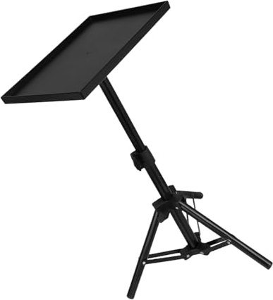 Gadpiparty Adjustable Projector Stand Tripod 49cm Tripod and Small Tray, Portable Projector Shelf Holder for Desktop, Floor, Wall, and Live Streaming Use