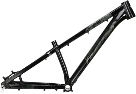 ZECHAO 26 27,5 XC/AM Fahrradrahmen, Steckachse 12x142mm Dirt Jump Bike Rahmen Scheibenbremse Aluminiumlegierung Hardtail-Rahmen(Black)