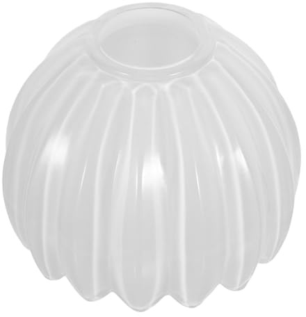 Lurrose Weißer Tulpen Lampenschirm aus Glas 4,2cm Durchmesser Kleiner Lampenschirm für Tisch und Hängelampe Ersatz Glasabdeckung