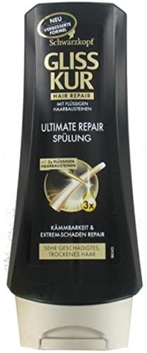 6 x Gliss Kur Conditioner Ultimate Repair für geschädigtes, trockenes Haar - 200 ml