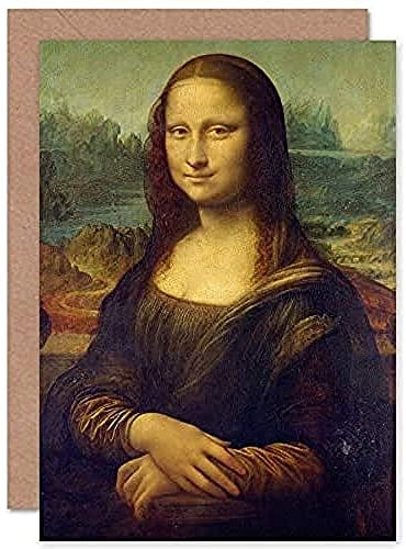 Fine Art Prints Da Vinci Mona Lisa Grußkarte