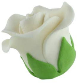 COXIMUS backen und mehr Feinzuckerrosen creme klein 28mm 12 Stck | Zuckerblumen zur Dekoration von Kuchen und Torten