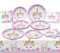 Unicorn Birthday Decorations for Girls, Unicorn Party Supplies, Unicorn Party Decorations Including 32 Unicorn Plates, 16 Unicorn Napkins and 1 Unicorn Table Cover