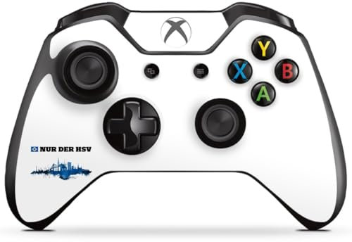 DeinDesign Skin kompatibel mit Microsoft Xbox One Controller Folie Sticker HSV Offizielles Lizenzprodukt Bundesliga