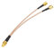 Superbat SMA Splitter Kabel RP-SMA Buchse zu Dual SMA Male V Typ SMA Adapter 50ohm 15cm(6 Zoll) für WiFi Antennen Adapter Anschluss (nicht für TV)