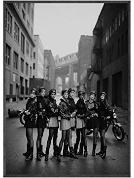AZTeam Peter Lindbergh Fotografie Schwarzweiß-Poster Schwarzweiß-Fotografie Leinwandbild Bilder Raumdekoration Druck Auf Leinwand-50X70Cm Kein Rahmen