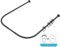 Misounda Asta Per Tenda da Doccia a Forma di U Senza Foratura Estensibile Acciaio Inossidabile Bastone Doccia Angolare 100 x (80-120) x 100cm Con 24 Anello per Tende,per Bagno,Camerino-Nero