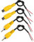 RIIEYOCA Cinch-Audiokabel, Stereo-Audio-Zusatzkabel, 15cm (2 x Cinch-Stecker, 2 x Cinch-Buchse, Gelb)