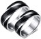 ANAZOZ Eheringe Paarpreis Edelstahl 6mm Twisted Bicolor Poliert Ring Ringe für Paar Schwarz Partnerringe King Queen mit Kostenlos Gravur Frau gr.52 und Mann gr.49