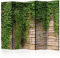 murando Raumteiler Foto Paravent Steinoptik 225x172 cm beidseitig auf Vlies-Leinwand Bedruckt Trennwand Spanische Wand Sichtschutz Raumtrenner Betonoptik Efeu Pflanzenmotiv b-A-0532-z-c