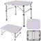 Beistelltisch, klein, zusammenklappbar, TV-Tablett, Tisch mit 2 verstellbaren Höhen, zusammenklappbarer Couchtisch, leichtes, Sofa-Beistelltisch für kleinen Raum, 6,8 x 1,2 m
