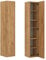 PLATAN ROOM Hängeschrank 105/160 cm hoch Wandschrank für Wohnzimmer Vitrinenschrank Hochschrank in Matt oder Hochglanz (Eiche Gold, 160 x 30 x 32)