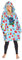 Disney Stitch Felpa Donna con Cappuccio Coperta Indossabile Oversize in Pile Ragazza Confortevole e Morbido Idea Regalo (Blu Tropicale Chiaro)