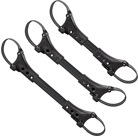 Conector de Cochecito de bebé Gemelo de 3 Piezas, aleación de Aluminio, Accesorio de Enlace de Seguridad, Correa Segura, Negro